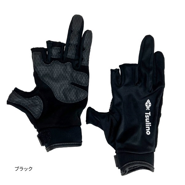 HOLD  GLOVES  3C【ホールドグローブ3本カット】(ブラック-ＬＬ)